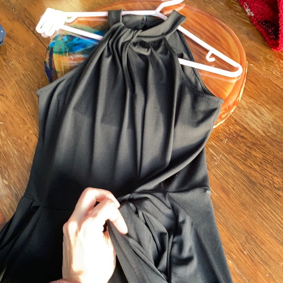 Black wide legged romper - Picture 2 of 3